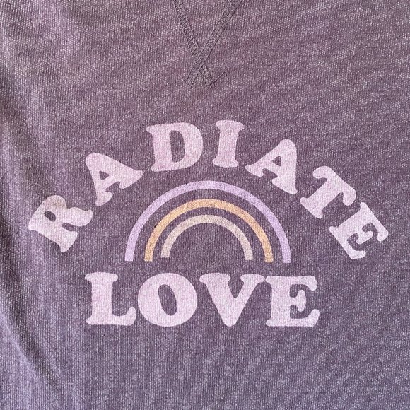Xhilaration "Radiate Love" Graphic Sweatshirt Tee - Picture 3 of 6